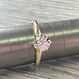 14 k yellow gold approx 1 ct round diamond engagement ring
