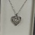 Silver Chain With Hearts And Cz 