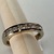  14 k white gold diamond band 