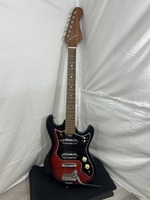 Vintage Teisco Hertiecaster electric guitar Made in Japan, needs work, see photo