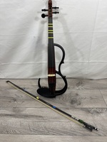 Yamaha SV150 Silent Violin W Soloist CF bow - factory case - accessories