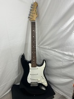 Aria STG-003/M Strat-style Black Electric Guitar