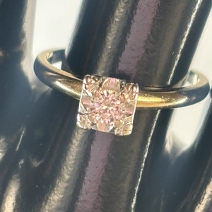 14k yellow gold vintage engagement ring  