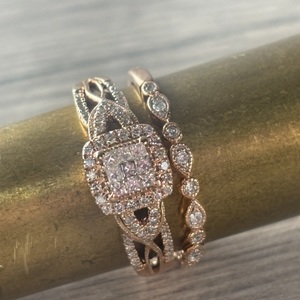10k Ring rose gold set