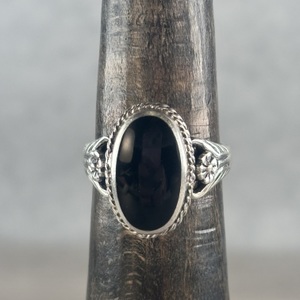  925 onyx ring vintage size 8 