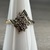  10k yellow gold vintage waterfall ring 