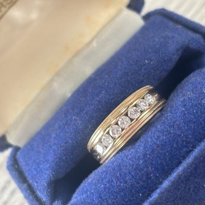  14 kt yellow gold womens wedding band