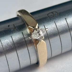  10k 1/4 ct marquise engagement ring 