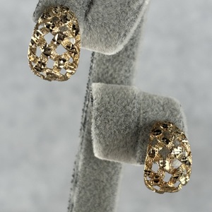14 k yellow gold post earrings 
