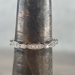  925 ring stackable moissinite stone