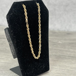  14k yellow gold solid rope chain 
