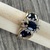  10kt yellow gold sapphire ring 