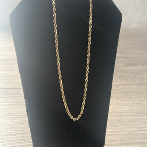  14kt yellow gold ropechain (thin) 30 inch