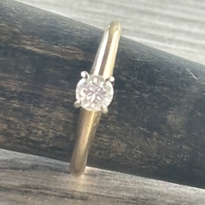  14k yellow gold engagement ring 