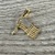  14 k flag pendant -