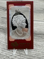 1/2 oz .999 Silver Pendant PAMP SA Lady Fortuna Sealed Cameo Half Ounce