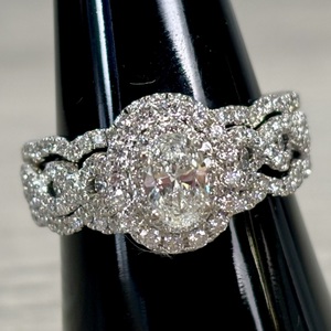  14 kt white gold Neil Lane wedding set 3 pc. 