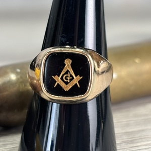 10 k Men's Masonic Ring 